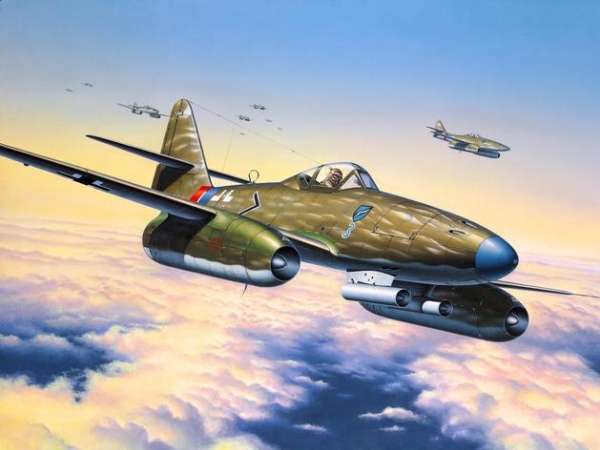 Revell 4166, Starrflügelflugzeug-Modell, Montagesatz, 1:72, Messerschmitt Me 262 A 1A, Unisex, Kunststoff