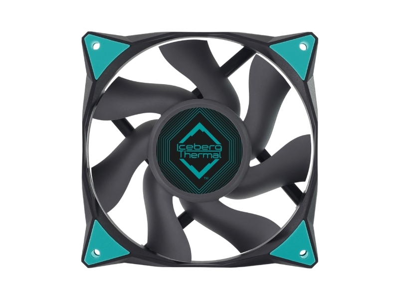 Iceberg Thermal Icegale, Ventilator, 12 Cm, 500 U/Min, 1850 U/Min, 35 Db, 76 Kubikfuß/Min.