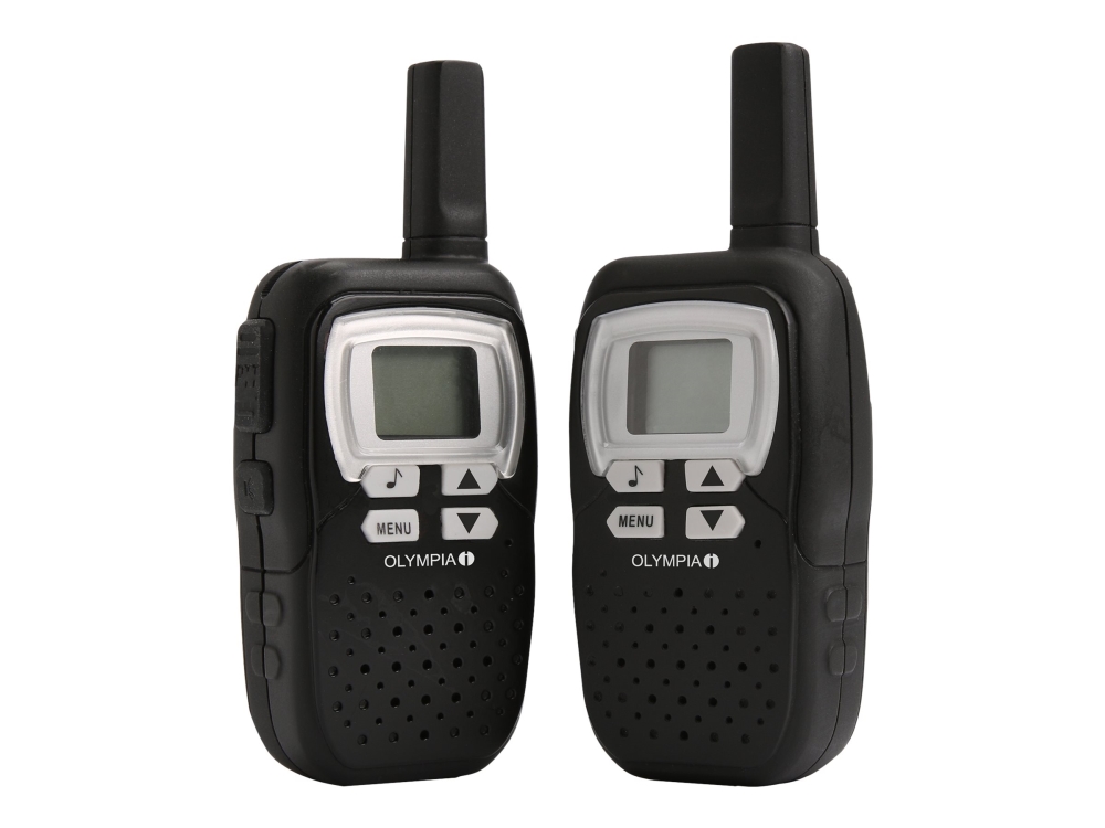 Olympia 1208 - Bärbar - tvåvägsradio - PMR - 446.00625 - 446.09375 MHz - 8-kanal - svart (paket om 2) | Tele & GPS - Hobbyradio - PMR Radior | GameStuff