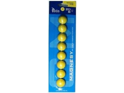 Tetis Whiteboard-Magnete Gelb 20Mm Gm300-Py8