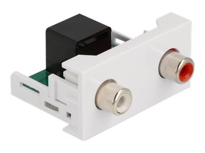 Delock - Easy 45 - Klik I-Modul - Rca, Rca - 1 Modul - Hvid, Ral 9003