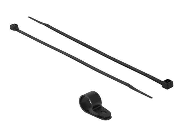Delock - Kabelbindersæt - 35 Cm - Sort