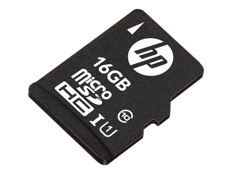 Hp - Flash-Speicherkarte (Sd-Adapter Enthalten) - 16 Gb - Klasse 10 - Microsdhc