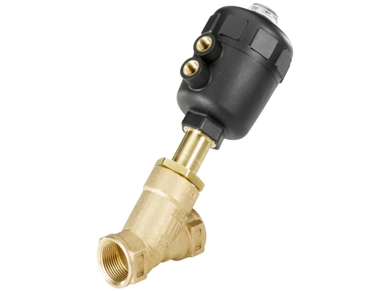 Bürkert Luftstyret ventil 1595 2000 Kabinetmateriale Gunmetal Forseglingsmateriale PTFE 1 stk