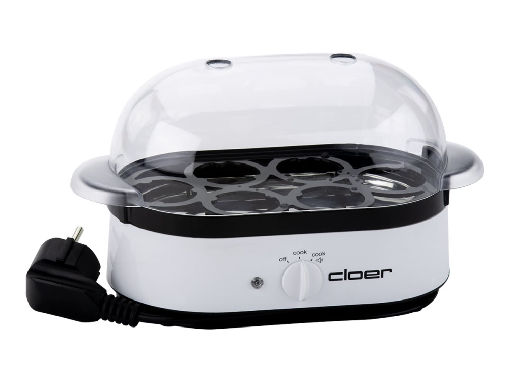 Cloer 6081 - Æggekoger - 350 W - hvid