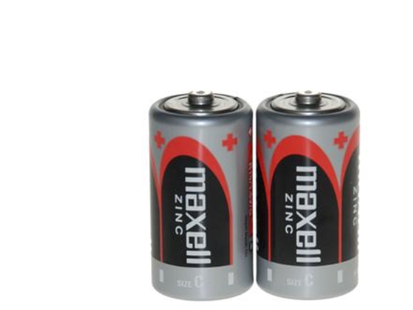 Maxell Super Ace R14, Engangsbatteri, C, Zinkchlorid, 1,5 V, 2 Stk, Sort, Blå, Sølv