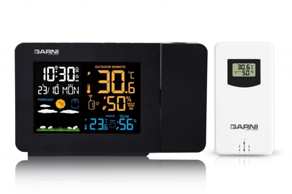 Garni Garni439 Line, Sort, Indendørs Hygrometer, Udendørs Hygrometer, Termometer, 20 - 95%, 20 - 95%, 0,1 °C