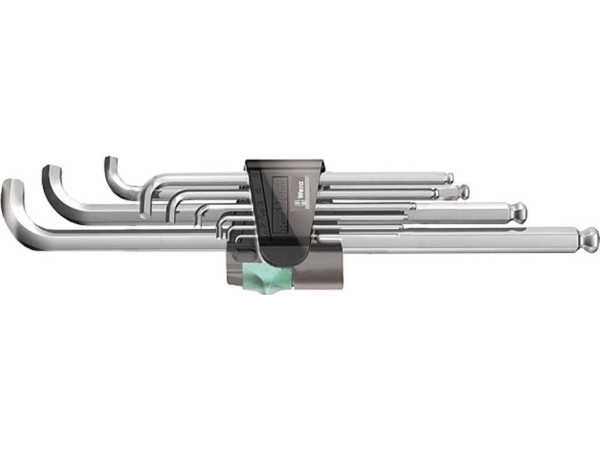 Wera 05073594001, L-Förmiger Inbusschlüssel-Satz, Metrisch/Imperial, 9 Stück(E), Chrom-Vanadium-Stahl, Chromatierend, 464 G