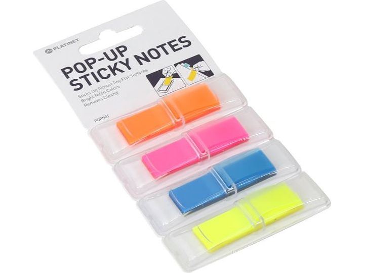 Platinet POPN01 limspidser (12 x 45 mm) 4 krasas 160 loksnes