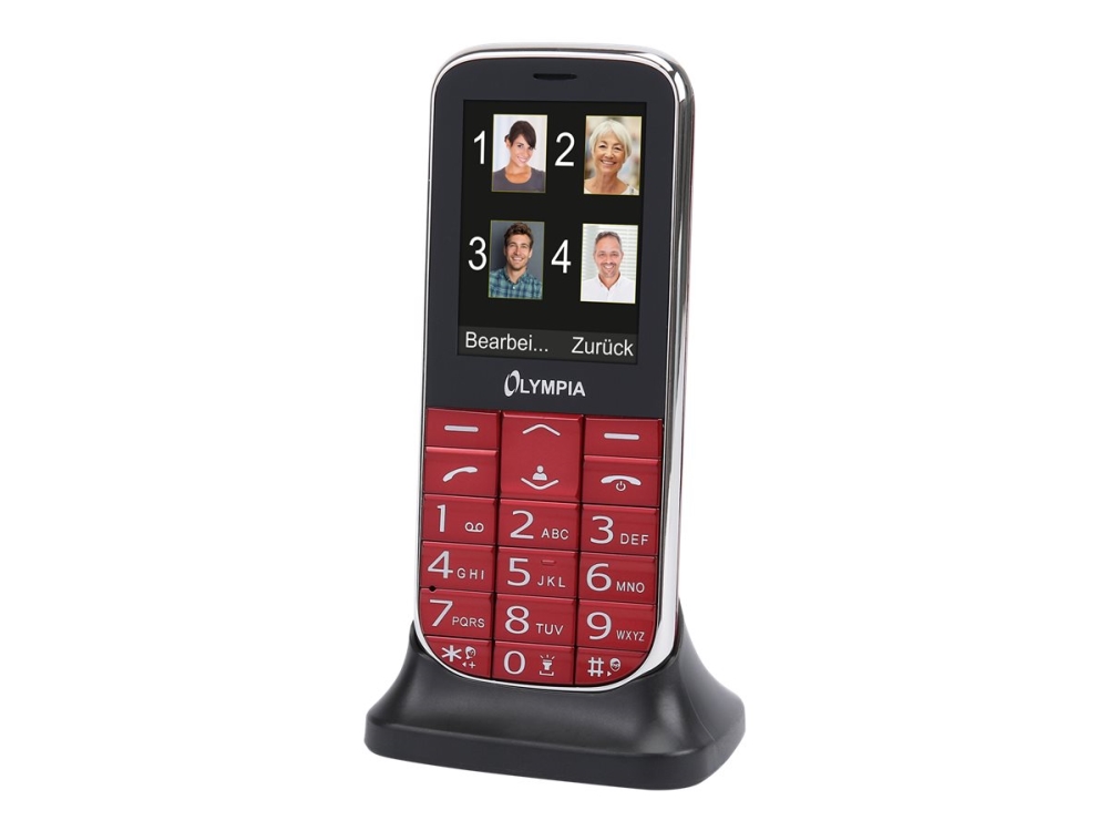 Olympia Joy Ii - Funktionstelefon - Dual-Sim - Microsd Slot - Lcd-Skærm - Rød