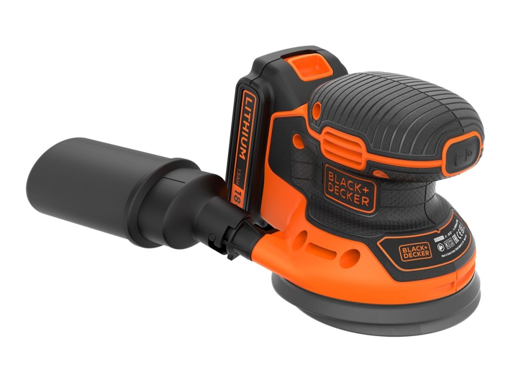 BLACK+DECKER BDCROS18 - Excenterslip - sladdl&ouml;s - 1 hastighet - 125 mm - 18 V