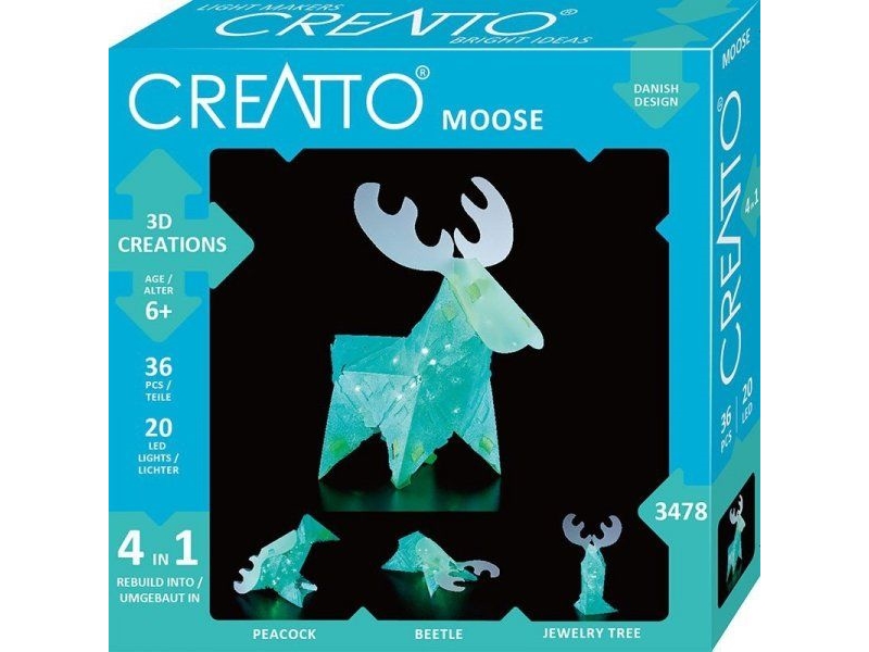 Piatnik Creative Creatto Lampe Leuchtende Elche Und Freunde