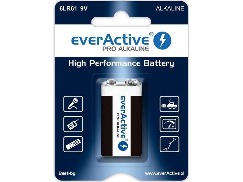 Alkalinebatterie 6Lr61 9V (R9*) Everactive Pro