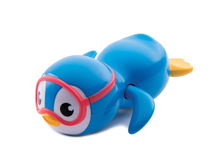 Munchkin Swimming Penguin, Badedyr, Dreng/Pige, 0,9 År, Blå, Gul