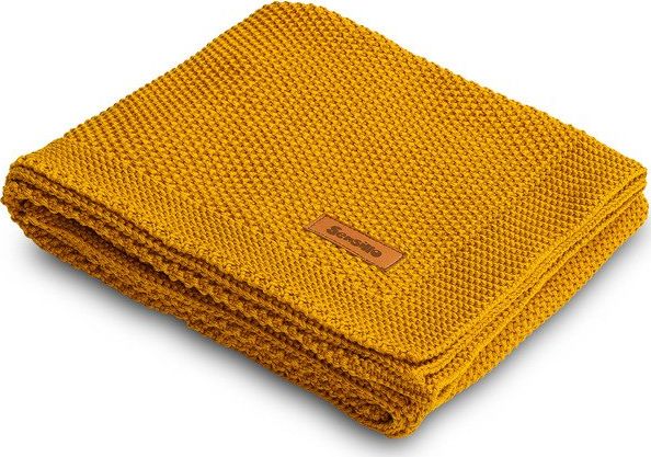 Se Sensillo Cotton Blanket 100X80 Mustard 4324/6814 hos Computersalg.dk