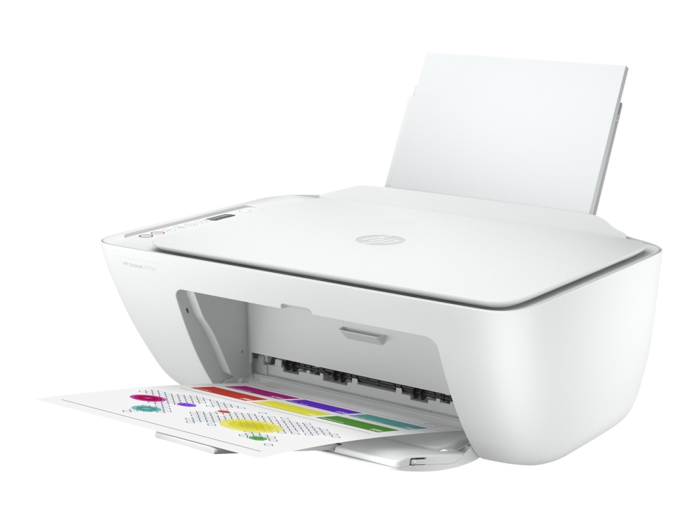 tillykke lomme film HP Deskjet 2710e All-in-One - Multifunktionsprinter - farve - blækprinter -  216 x 297 mm (original) - A4/Legal (medie) - op til 6 spm (kopiering) - op  til 7.5 spm (udskriver) -