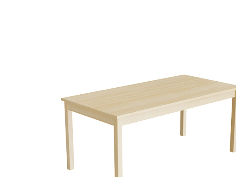 Bord Lovis 601, 1400x700 mm Höjd 720 mm med ljusgrå linoleum, ram av björk | Möbler - Bord - Kontorsbord | GameStuff