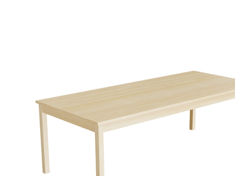Bord Lovis 601, 1800X800 Mm Højde 720 Mm Med Lyddæmpende Birk Laminat, Birk Understel