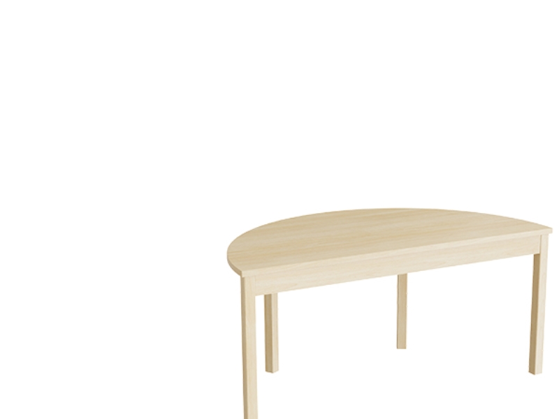 Bord Lovis 609, 1200x600 mm Højde 550 mm med birk laminat, birk understel