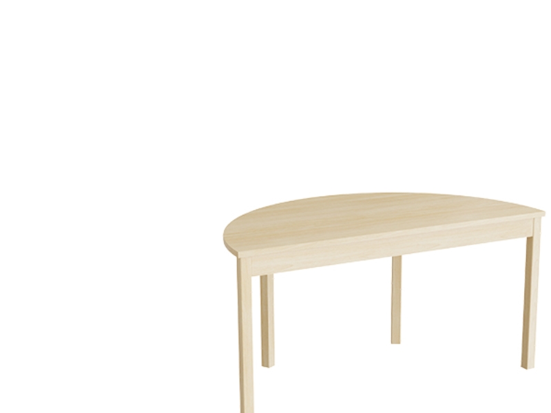 Bord Lovis 609, 1200x600 mm Højde 600 mm med lyddæmpende birk laminat, birk understel