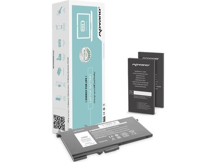 Movano Notebook-Akku Für Dell Latitude 3Dddg, E5280, 5280, E5480, 5480, 5490, E5580, 5580 (11.4V) (3000 Mah)