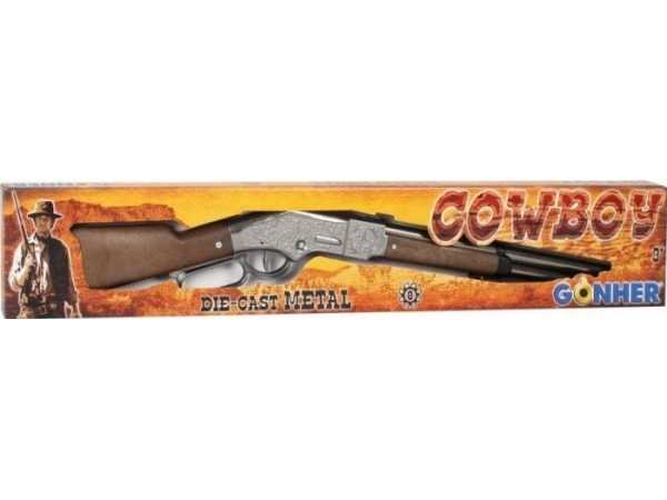 Pulio metallinen cowboy kivääri 8 patruunaa Gonher