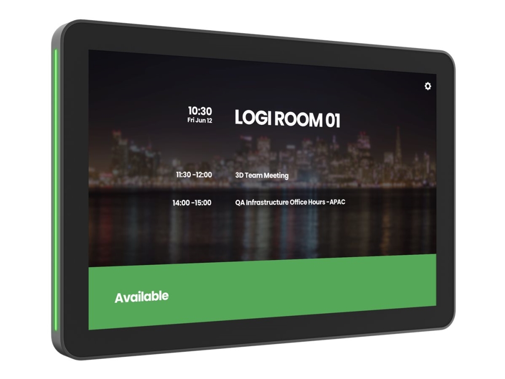 Logitech Tap Scheduler Purpose-Built Scheduling Panel For Meeting Rooms - Videoconference-Enhed - Certified For Microsoft Teams, Zoom Certified - Hvi