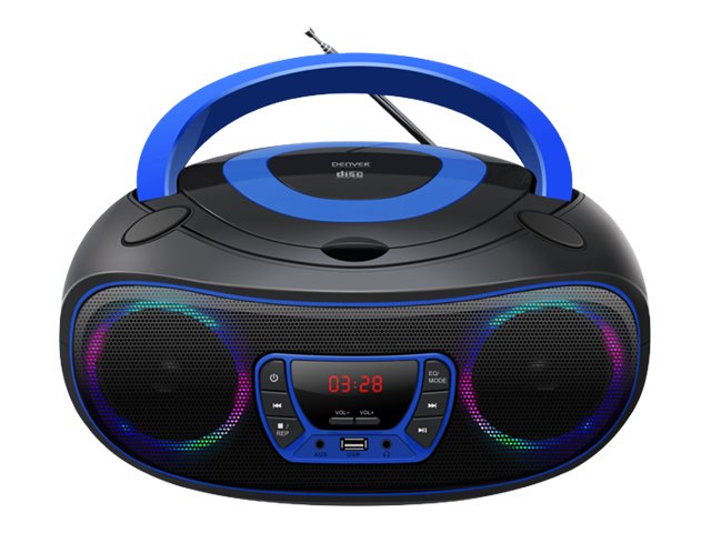 Denver Tcl-212Bt Blue, 1,19 Kg, Schwarz, Blau, Tragbarer Cd-Player