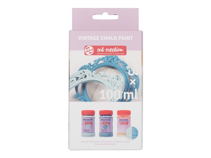 Talens Talens Art Creation Vintage Chalk Set Blues | 2 X 100 Ml + Crackle Medium