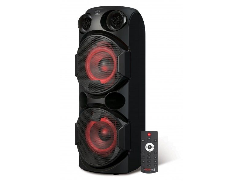 Rebeltec Soundbox 630 Tragbarer Bluetooth-Stereo-Lautsprecher, Schwarz, 70 W Rms