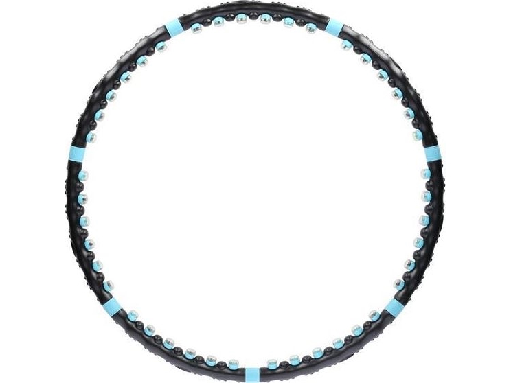 Hms Hhp006 Schwarz-Blau Massage Hula Hop Mit Magneten 98Cm Hms