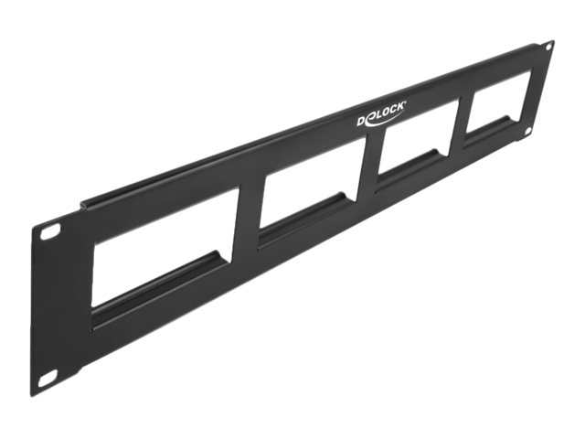 Delock 81378, Schwarz, Metall, 2U, 482,6 Mm, 87 Mm, 13,1 Mm