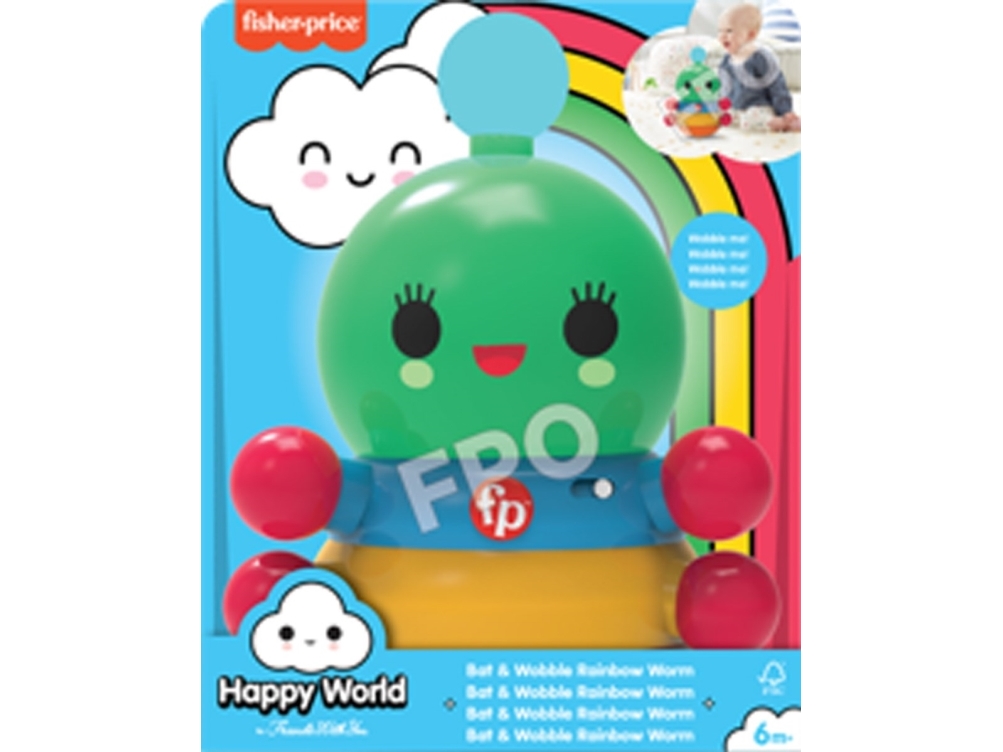Fisher Price FWY Bop & Wobble Rainbow Worm | Leksaker - För dom minsta | GameStuff