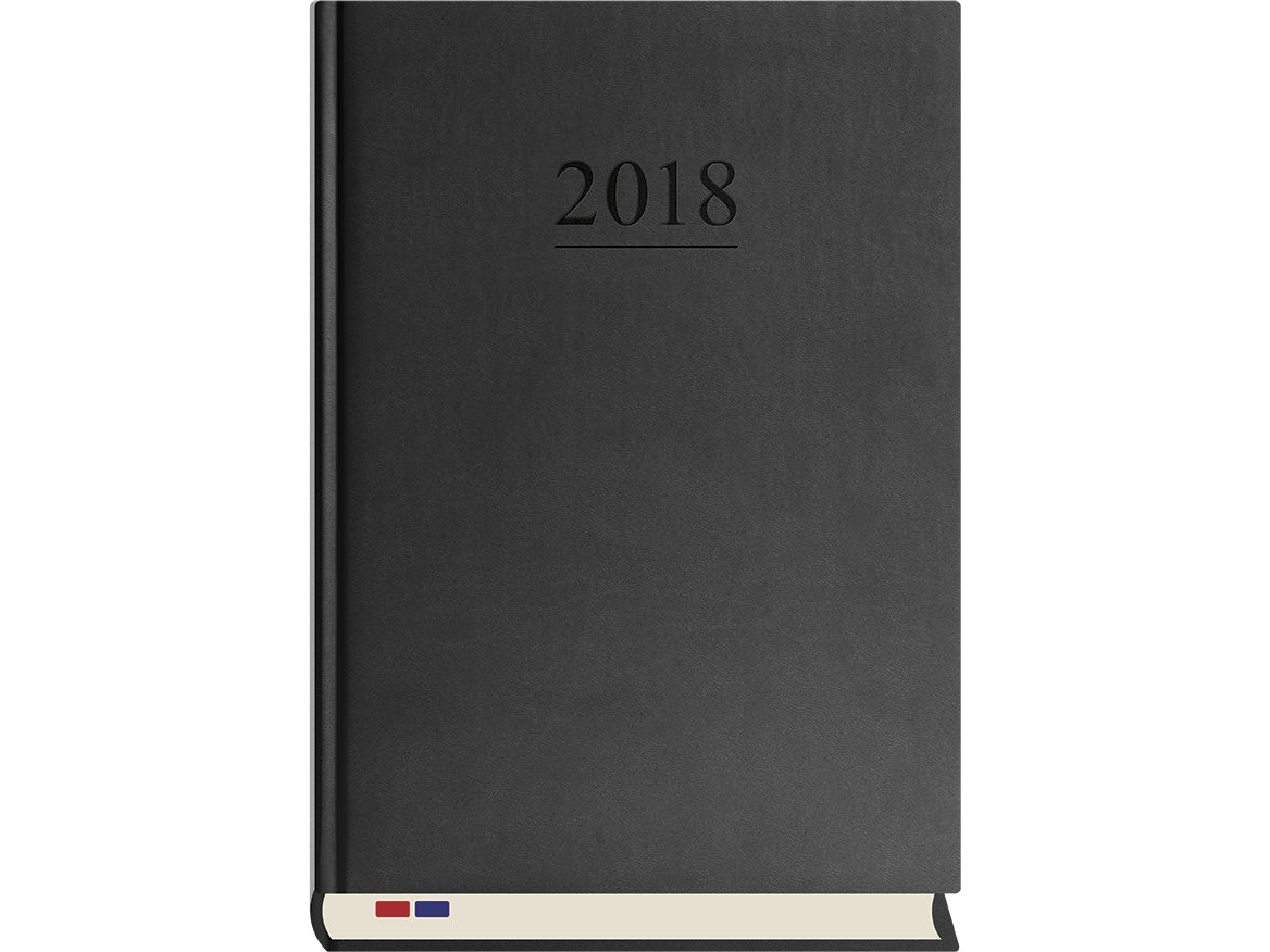 Lederens dagbog A5, sort (T-203V-V)