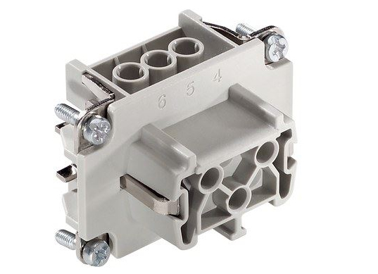Lapp H-Be 6 Bs, 6 + Pe, Grau, Weiblich, Gerade, Polycarbonat (Pc), Silber