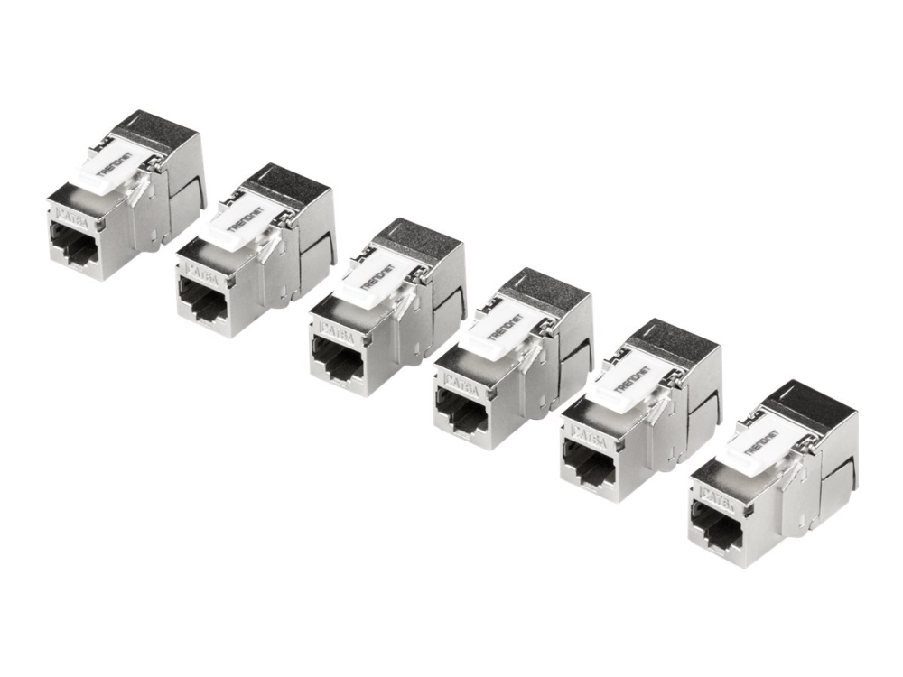 TRENDnet TC-K06C6A - Modular indlæg - CAT 6a - STP - TAA-kompatibel (pakke med 6)