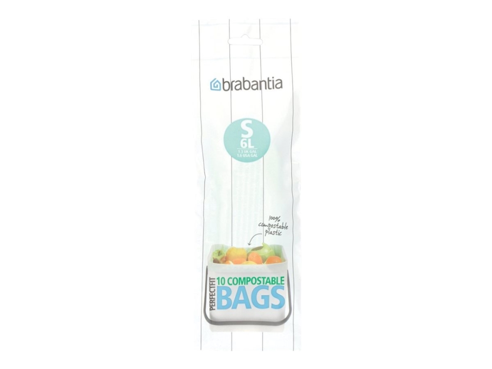 Brabantia Perfectfit Code S - Skraldespandsforing - 6 L - Polyethylen - Pakke Med 10