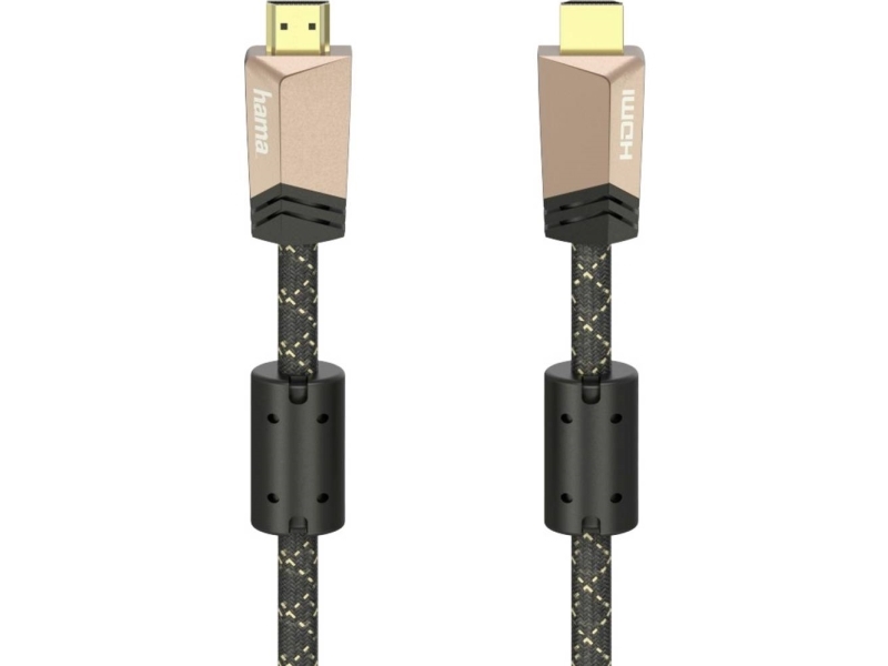 Hama 00205024, 0,75 M, Hdmi Type A (Standard), Hdmi Type A (Standard), 3D, 18 Gbit/Sek., Sort, Lyserød
