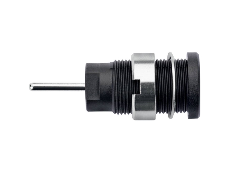Schützinger DI SEB 6448 Ni / SW Sikkerhedsindbygningsbøsning Stift-diameter: 1.9 mm Sort 1 stk Piece