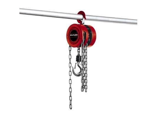 Einhell 2250110, Chain Hoist, 1000 Kg, 2.5 M, Red, 8.5 Kg, 250 Mm