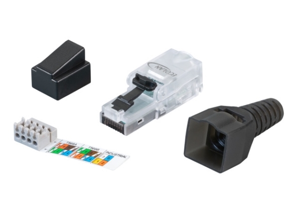 EFB Elektronik 88035UTP.1, RJ-45, Svart, Hankoppling, Cat6 | Datortillbehör - Nätverk - Övriga tillbehör | GameStuff