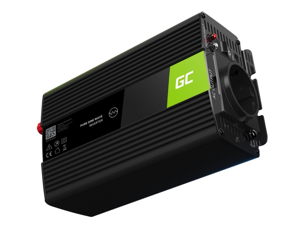 Green Cell - Dc Til Ac Wechselrichter - Dc 24 V - 1000 Watt - Output-Stikforbindelser: 1 - Sort