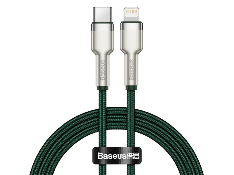 Baseus Baseus Cafule Metal Data Usb Cable Usb Type C Cable - Lightning 20 W Power Delivery 2 M Green (Catljk-B06)
