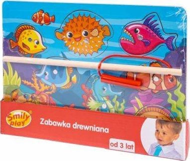 Smily Play Magnet-Holzpuzzle Angeln Nach Fischen