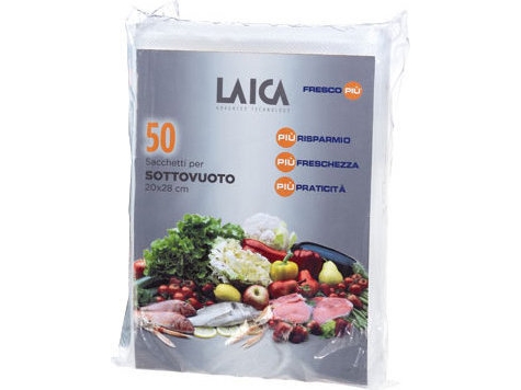 Laica Vt3504, Vakuum Forseglingspose, 50 Stk, 200 Mm, 280 Mm
