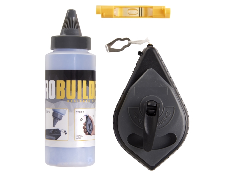 PROBUILDER - KRITSTRÄNG INKL. MARKERINGSPULVER | Verktyg & Verkstad - Handverktyg - Övriga handverktyg | GameStuff