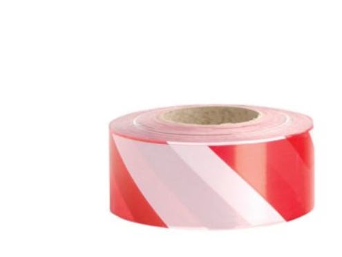 Absperrband Hdpe Rot/Weiß - Rolle Mit 500 Metern