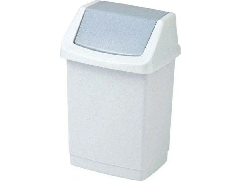 Curver Prana Ko Dustbin With Swinging Lid 50 L, Light Grey.