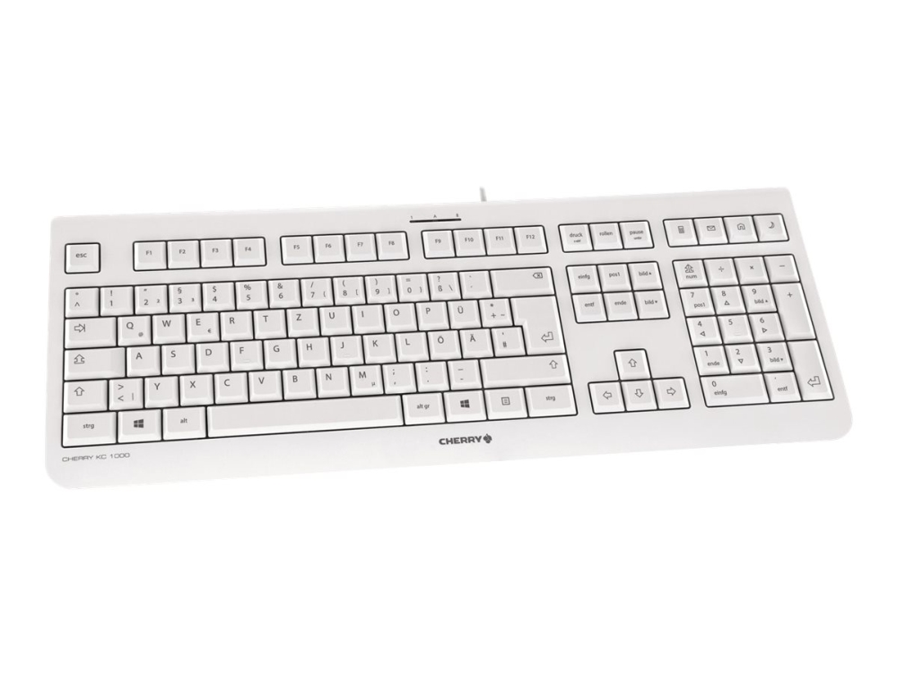 CHERRY KC 1000 - Tangentbord - QWERTY - amerikansk - ljusgrå | Datorer & Surfplattor - Datorer - tillbehör - Tangentbord | GameStuff