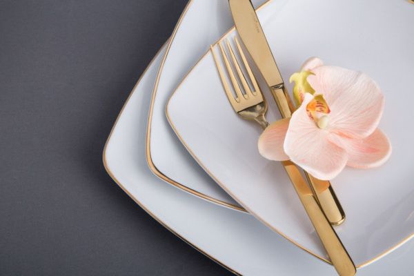 Mariapaula Porcelæn Mariapaula Moderna Kwadratowa Gold Obiadowy 6/18